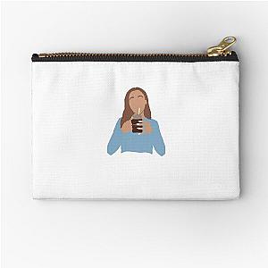 Emma Chamberlain sipping coffee Zipper Pouch