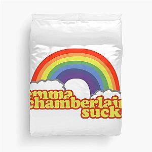 Emma Chamberlain Merch Emma Chamberlain Sucks Duvet Cover