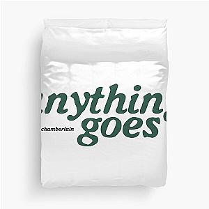 Anything Goes Emma Chamberlain Merch Anything Goes Logo Duvet Cover