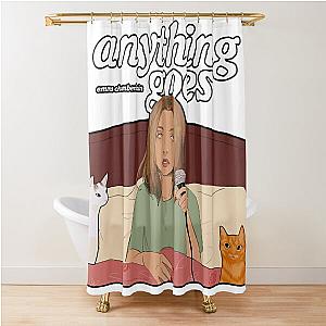 Anything Goes Emma Chamberlain Merch Anything Goes Shower Curtain