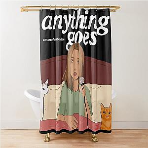 Anything Goes Emma Chamberlain Merch Anything Goes Shower Curtain