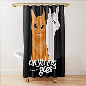 Anything Goes Emma Chamberlain Merch Anything Goes Cats Shower Curtain