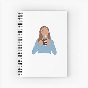 Emma Chamberlain sipping coffee Spiral Notebook