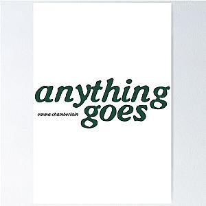 Anything Goes Emma Chamberlain Merch Anything Goes Logo Poster