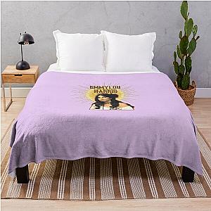 Emmylou Harris   T-Shirt Throw Blanket