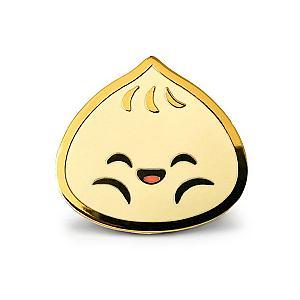 Foods Enamel Pin - Steamed Pork Bun Dim Sum Hard Enamel Pin CP2109