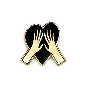 Love Enamel Pin - Hands Love Heart Enamel Pin OE2109