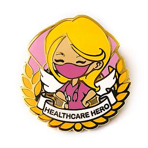 Cartoon Enamel Pin - Healthcare Hero Alison Pink CP2109