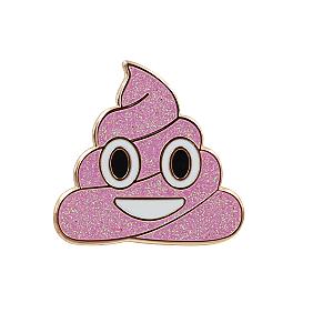 Poop Emoji Pin Series - Poop Enamel Pin Series in 5 Different Colors RS2109