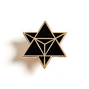 Star Merkaba / Star Tetrahedron – Enamel Pin for your Life RS2109