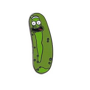 Cartoon Enamel Pin - Pickle Rick Pin – Rick &amp; Morty Pin :: Premium Enamel Pin by Real Sic RS2109