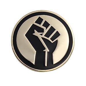 Raised Fist Enaml Pin - Raised Fist Pin - Black Lives Matter BLM Lapel Pin RS2109