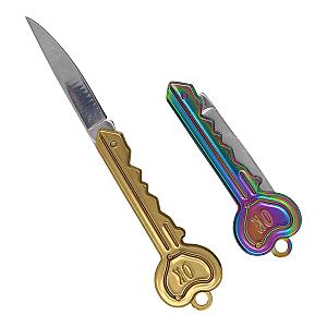 Rainbow Keychain Knife - 'OK' Useful &amp; Cute Utility Keychain Knife RS2109