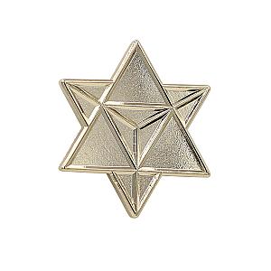 Star Merkaba / Star Tetrahedron(Gold) – Enamel Pin for your Life RS2109