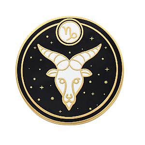 Astrological Sign Enamel Pin - Capricorn Astrological Sign Pin - Star Sign / Astrology Enamel Pins for Birth Sign / Birthday Gift RS2109