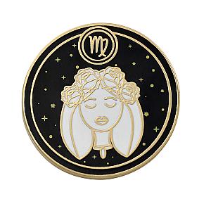 Astrological Sign Enamel Pin - Virgo Astrological Sign Pin - Star Sign / Astrology Enamel Pins for Birth Sign / Birthday Gift RS2109