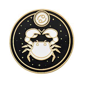 Astrological Sign Enamel Pin - Cancer Astrological Sign Pin - Star Sign / Astrology Enamel Pins for Birth Sign / Birthday Gift RS2109