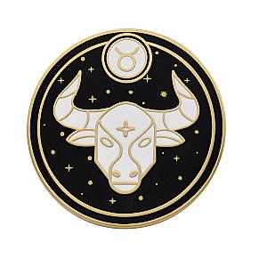 Astrological Sign Enamel Pin - Taurus Astrological Sign Pin - Star Sign / Astrology Enamel Pins for Birth Sign / Birthday Gift RS2109