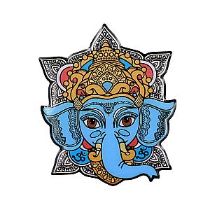 Ganesh Enamel Pin -  Hindu Elephant Lapel Pin Lucky Ganesh Chaturthi Icon For Jackets And Hats RS2109