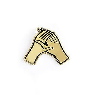 Love Enamel Pin - Hands Holding Each Other Enamel Pin OE2109