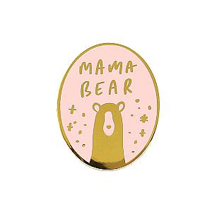 Quote Enamel Pin - Mama Bear Oval Enamel Pin OE2109