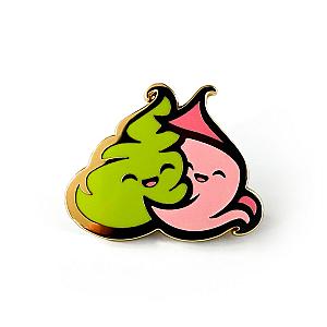 Foods Enamel Pin - Wasabi &amp; Ginger Hard Enamel Pin CP2109