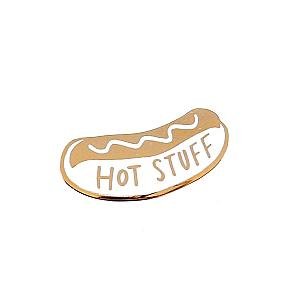 Foods Enamel Pin - Hot Stuff Hot Dog Enamel Pin OE2109