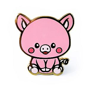 Animals Enamel Pin - Pig Hard Enamel Pin CP2109