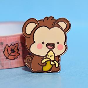 Animals Enamel Pin - Cute Monkey Enamel Pin TT2109