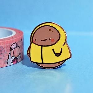 Foods Enamel Pin - Cute Potato in a Raincoat Enamel Pin TT2109