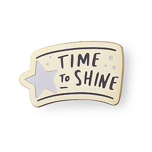Quote Enamel Pin - Time To Shine Star Enamel Pin OE2109