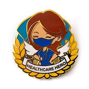 Cartoon Enamel Pin - Healthcare Hero Alison Blue CP2109