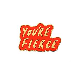 Quote Enamel Pin - You're Fierce Red Enamel Pin OE2109