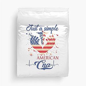 JUST A SIMPLE AMERICAN ENA  Duvet Cover