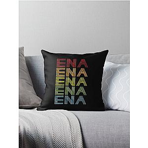 Ena Name T Shirt - Ena Vintage Retro Ena Name Gift Item Tee Throw Pillow