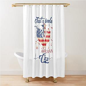 JUST A SIMPLE AMERICAN ENA  Shower Curtain