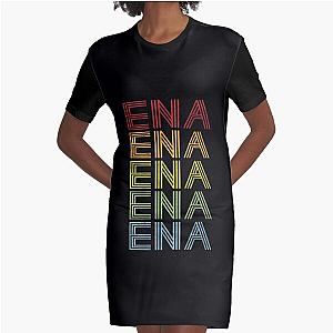 Ena Name T Shirt - Ena Vintage Retro Ena Name Gift Item Tee Graphic T-Shirt Dress