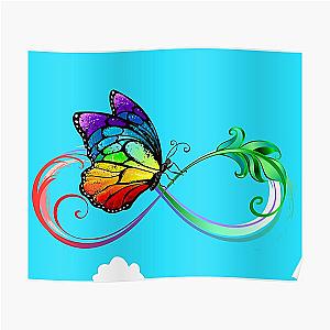 encanto colored butterfly encanto isabella colored butterfly purple green yellow orange Poster RB3005