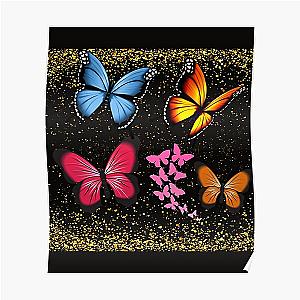 Encanto Butterfly golden sparkles   Poster RB3005