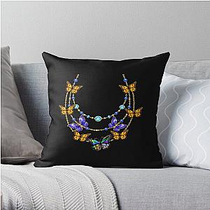 encanto - necklace butterfly   Throw Pillow RB3005