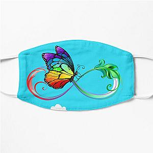 encanto colored butterfly encanto isabella colored butterfly purple green yellow orange Flat Mask RB3005