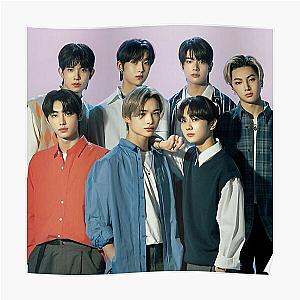Enhypen Posters - 2021 ENHYPEN Group  Purple Background Poster RB3107