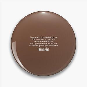 Enhypen Pins - ‘Given Or Taken’ Lyrics Pin RB3107