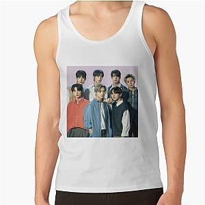 Enhypen Tank Tops - 2021 ENHYPEN Group  Purple Background Tank Top RB3107