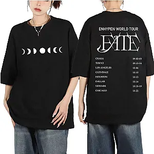Enhypen T-Shirts – Kpop Bands Enhypen Fate World Tour T Shirts