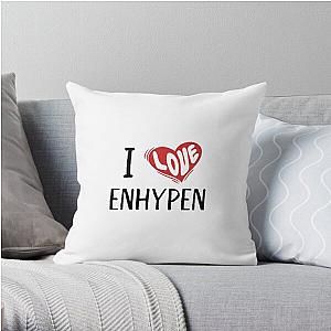 Enhypen Pillows - I Love Enhypen Throw Pillow RB3107