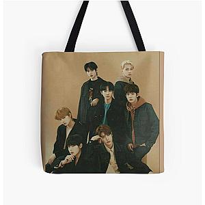 Enhypen Bags - ENHYPEN Group Photo Aesthetic All Over Print Tote Bag RB3107