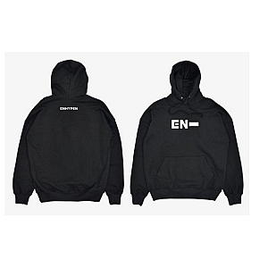 Enhypen Hoodies - Logo Printed Double Sides Pullover Hoodie