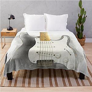 "Blackie" Electric Fender Guitar Used by Eric Clapton Throw Blanket