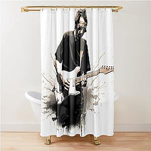 Eric Clapton Lookalike Vectorized Shower Curtain